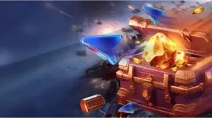 Изображение енота в космическом скафандре с подарочной коробкой, рекламирующего еженедельный бонус в Болливуд Казино на игривом космическом фоне.